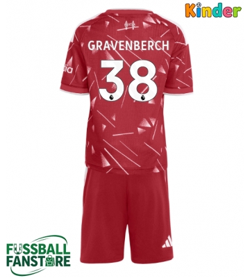 Liverpool Ryan Gravenberch #38 Replik Heimtrikot Kinder 2026-27 Kurzarm (+ Kurze Hosen)